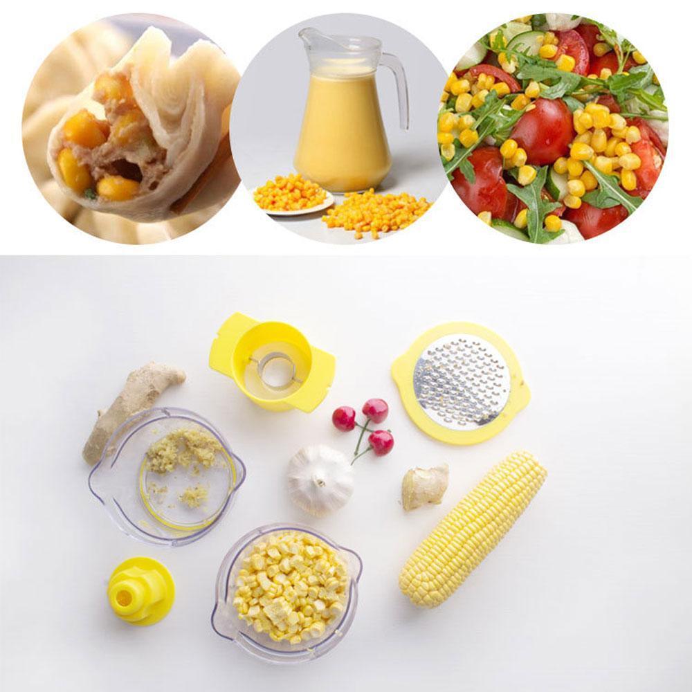 Cob Corn Stripper Mit Eingebautem Messbecher Und Reibe | Brehn