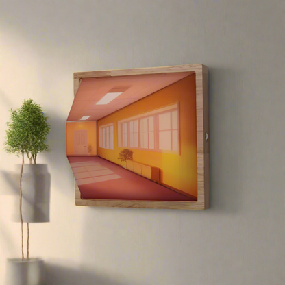 3D-Naked Eye Vision Wandlampe | Atemberaubende Wandambiente | Brehn