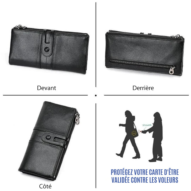 Lange Brieftasche aus echtem Leder | Brehn