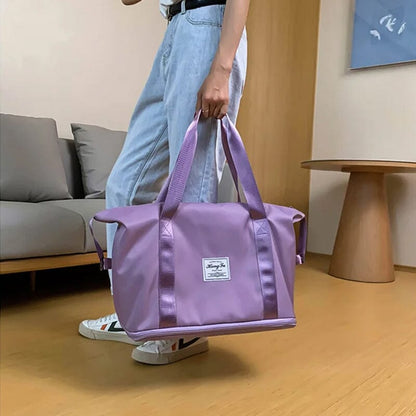 Doppellagige Reisetasche mit hoher Kapazität und Nasstrennung