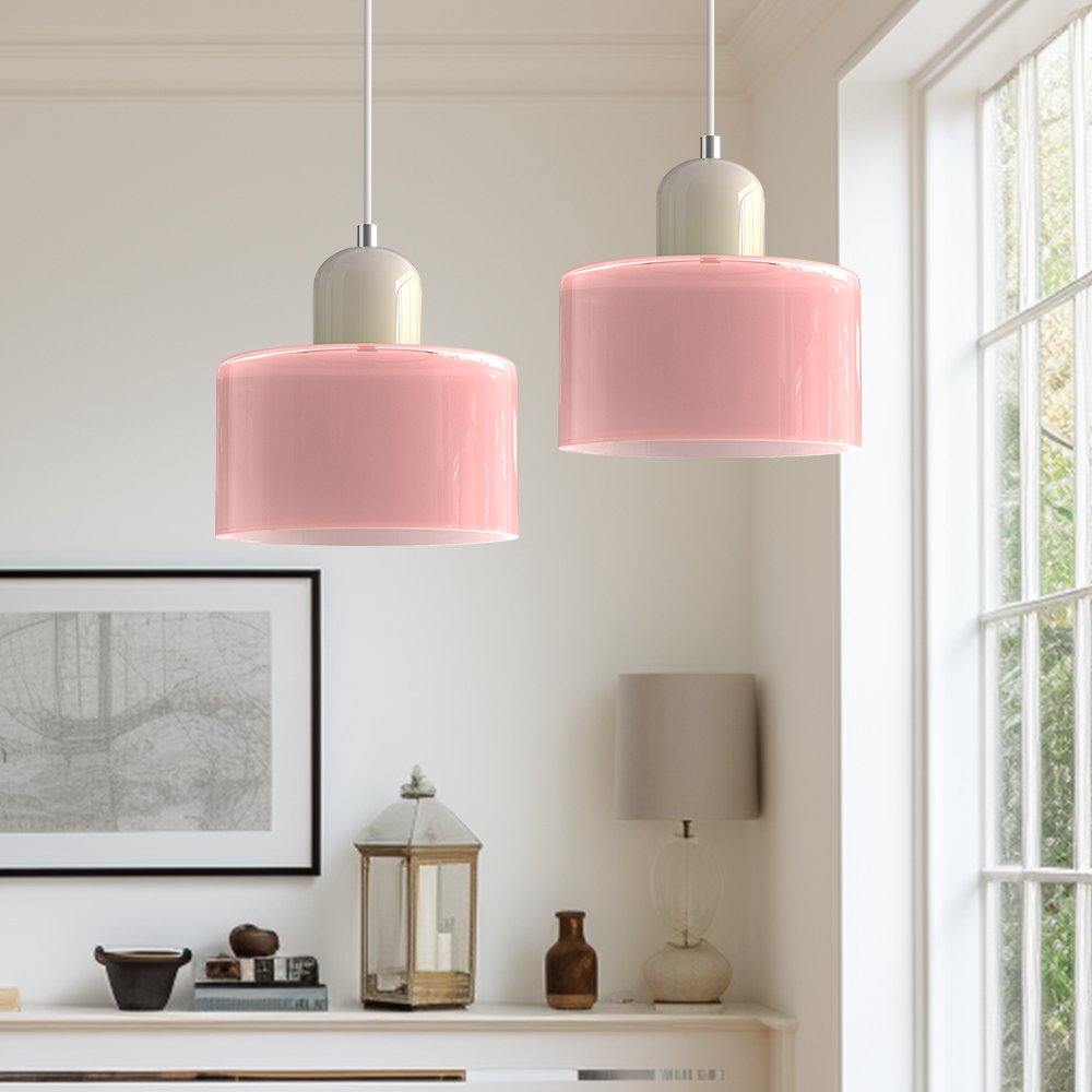 Brehn | Bauhaus Kreativ Glas Pendelleuchte - Kreatives Glas für ein elegantes Interieur