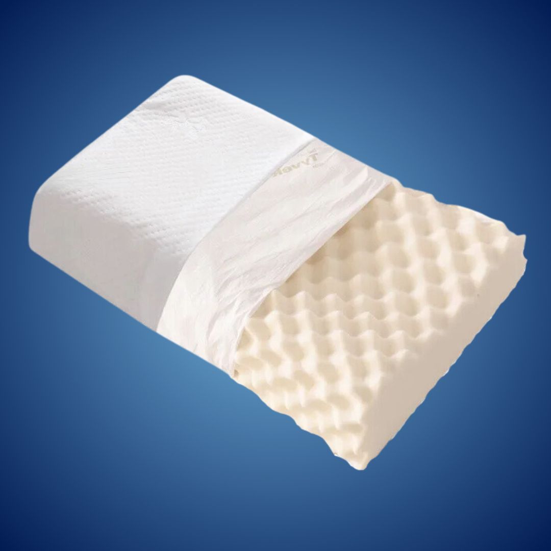 EcoNeck Comfort | 100% Naturkautschuk Orthopädisches Kissen - gegen Nackenschmerzen - Bequemes und Unterstützendes Kissen - Besserer Schlaf - Wellness Brehn