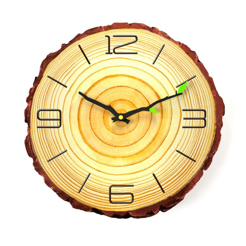 Brehn | Hölzerne Jahresringe Wanduhr