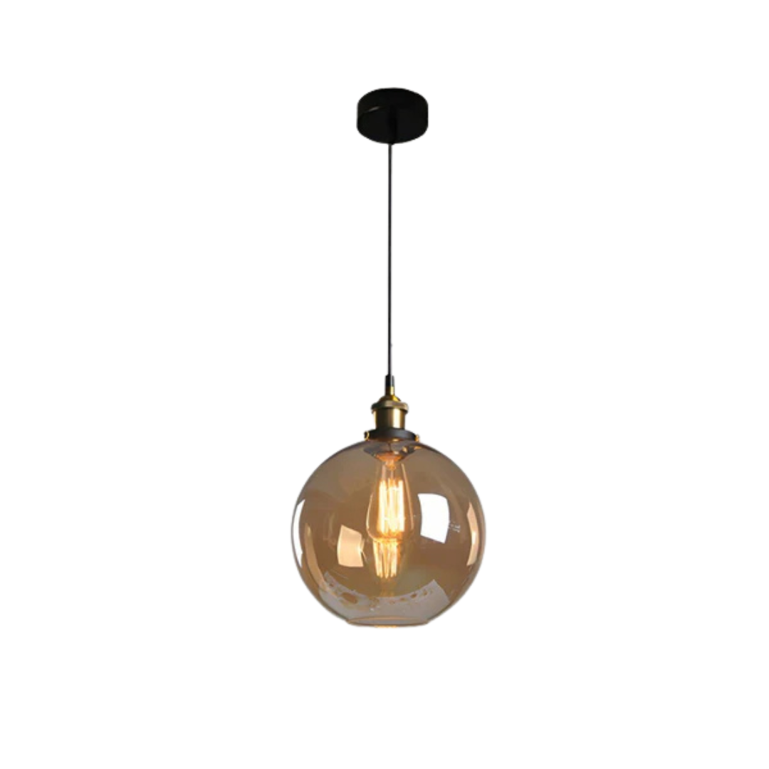 Brehn | Vintage Pendelleuchte Glas | Stylische Esstischlampe