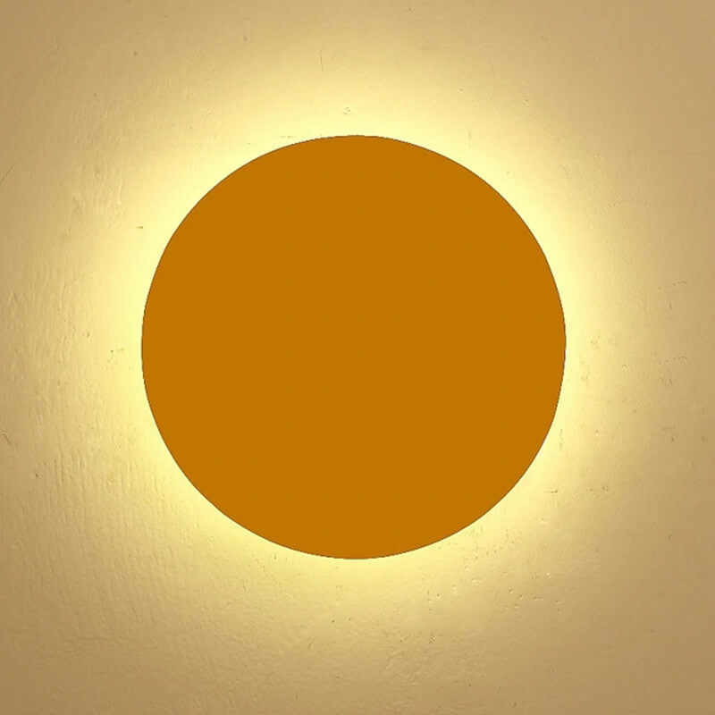 Brehn | GlowOrb Minimalistische Runde LED Wandleuchte | Farbvielfalt | Dimmbares Licht