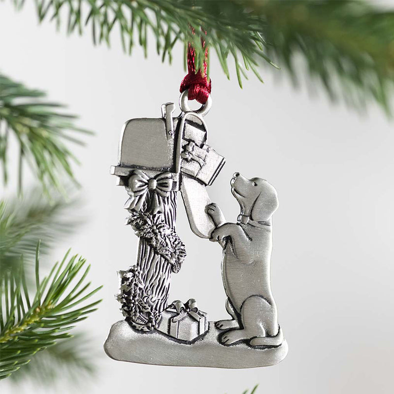 Weihnachtsdekoration aus massivem Zinn