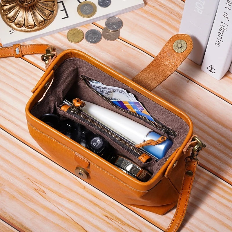 Brehn | Vintage handgemachte Ledertasche