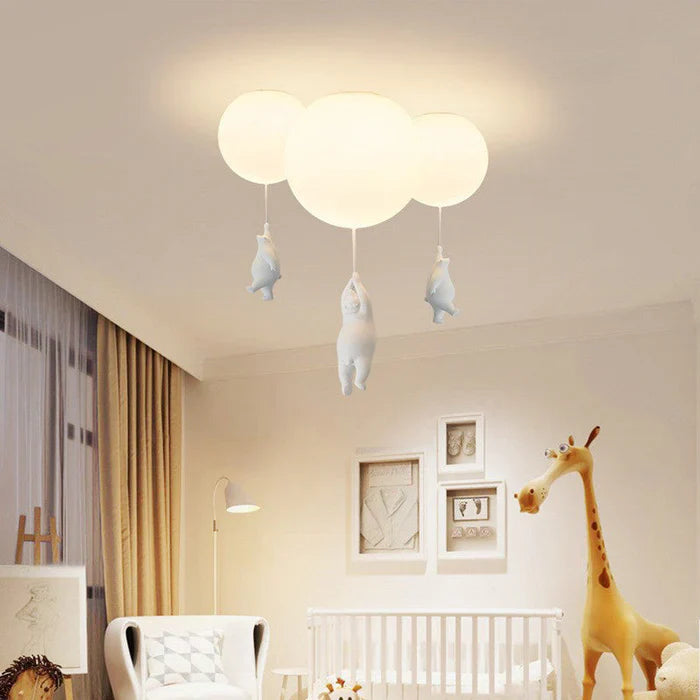 Kinder-Deckenlampe mit Bär und Ballon - CloudBear | Brehn
