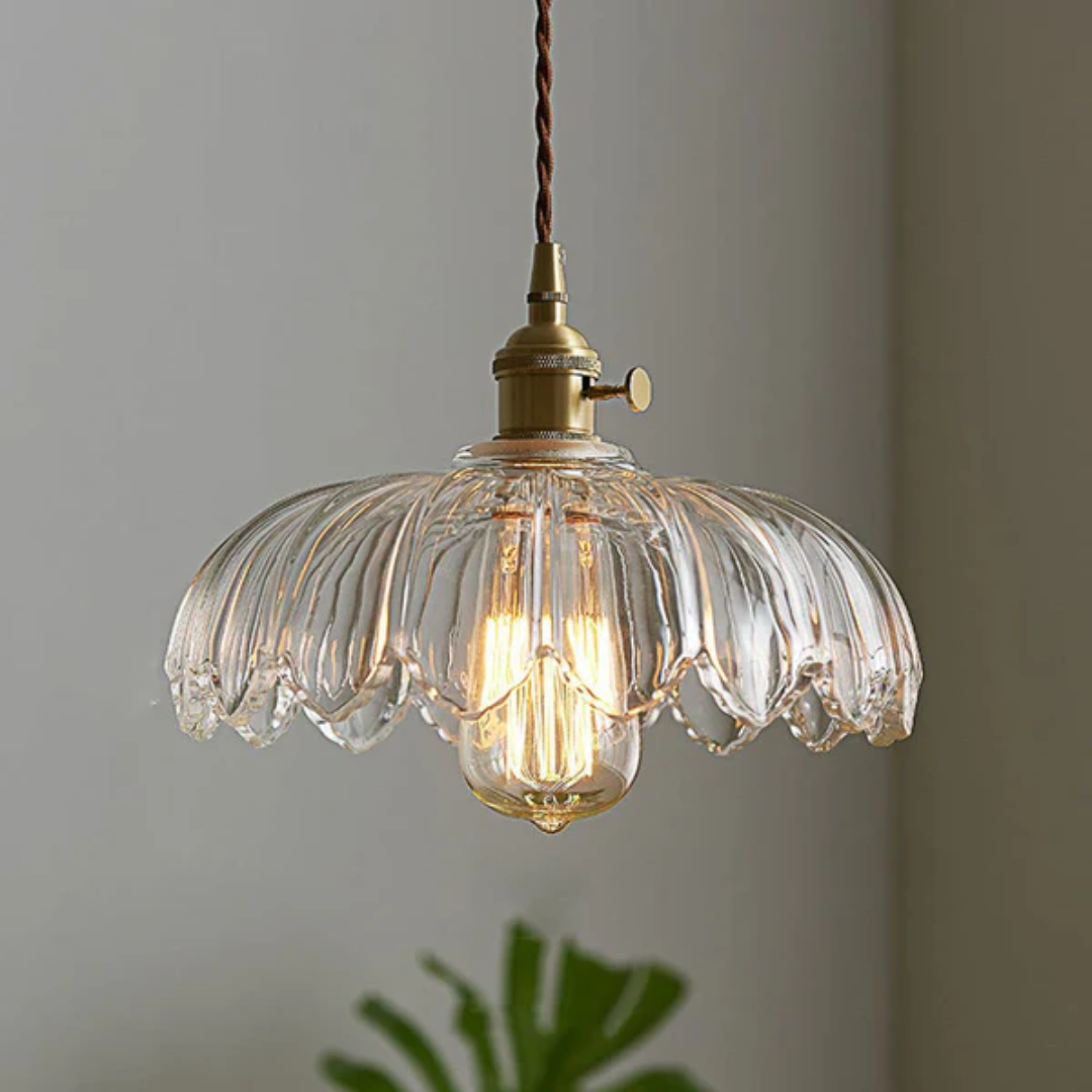 Brehn | Vintage Glas Hängelampe