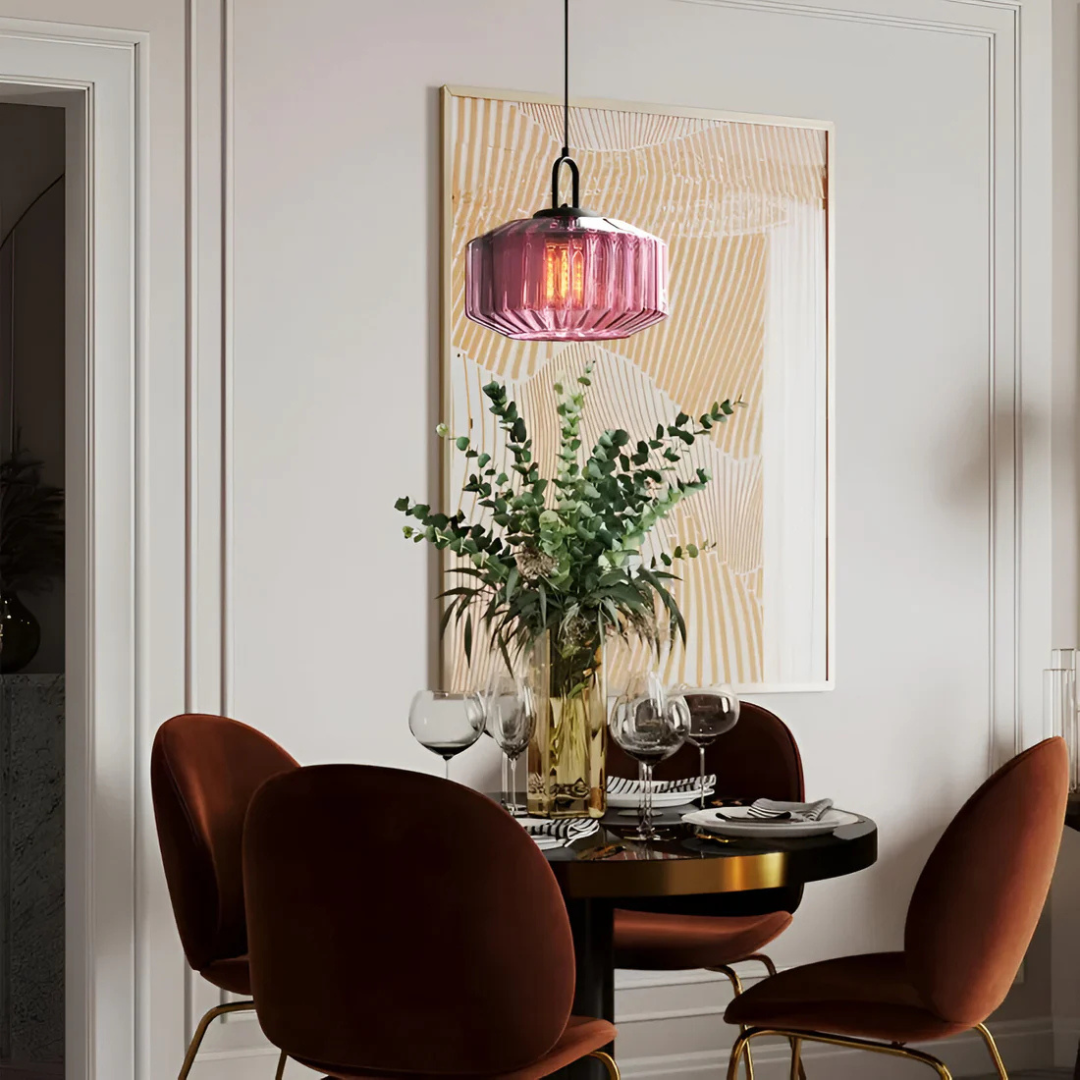 Brehn | Retro Farbige Glaspendelleuchte