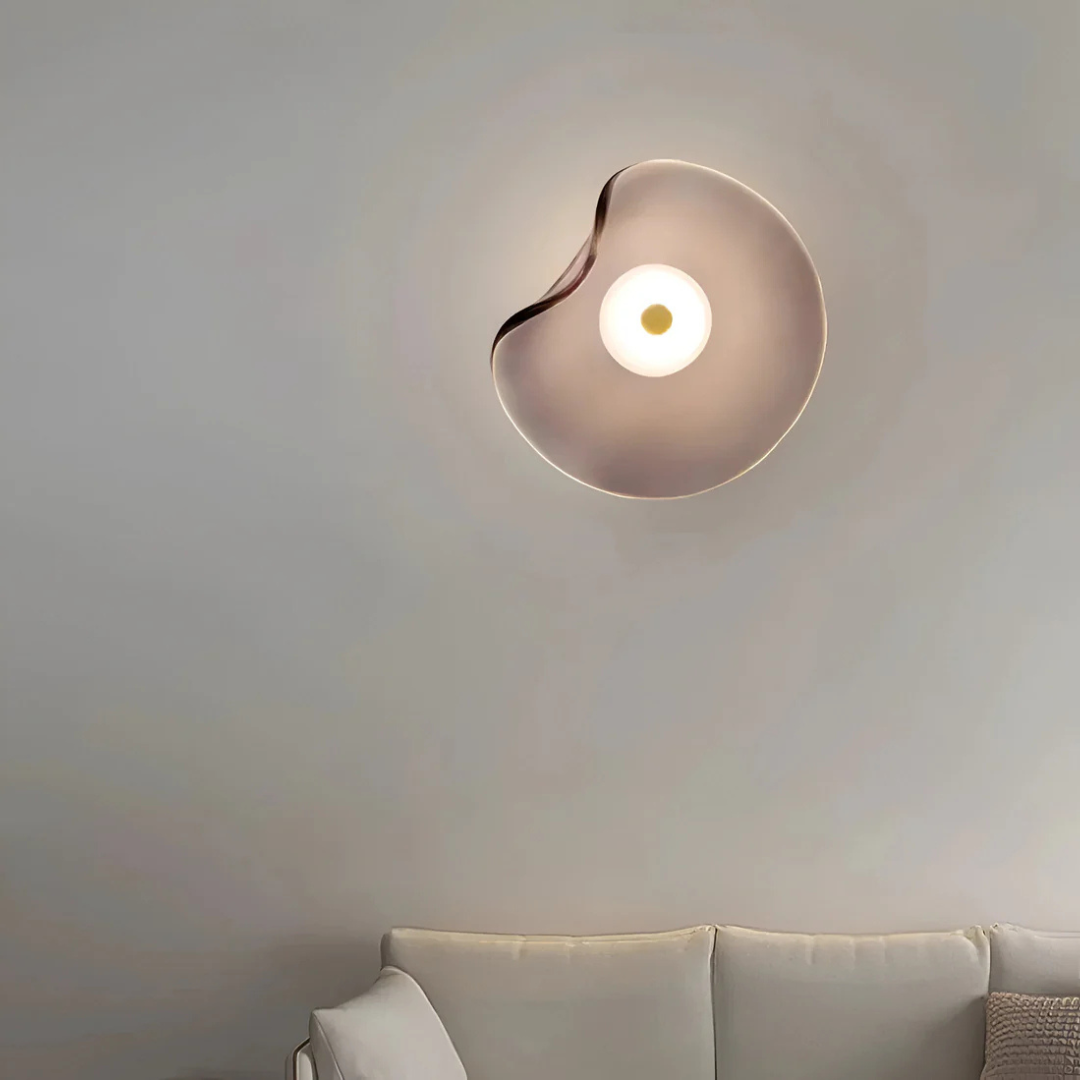 Brehn | Gekrüppte Glas Wandlampe