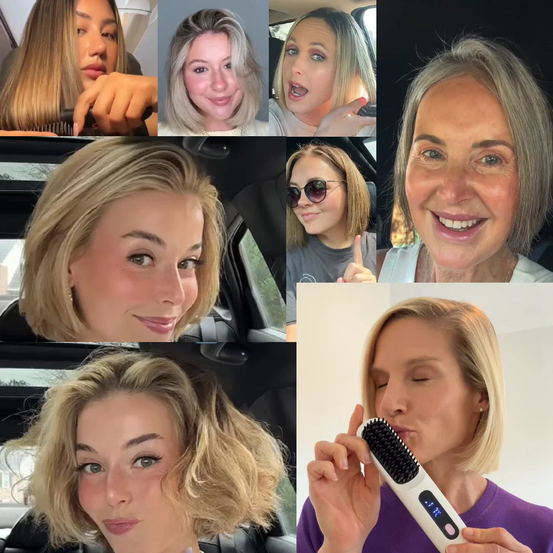 Thermischer Styling-Bürste für kurzes Haar & Pony | Brehn