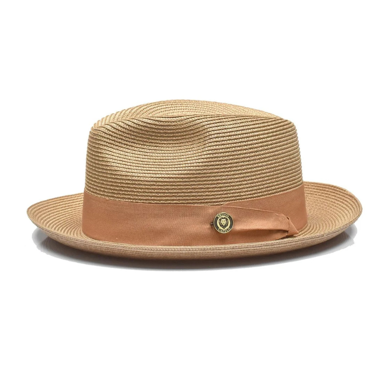 Natürlicher Strohhut Fedora | Brehn