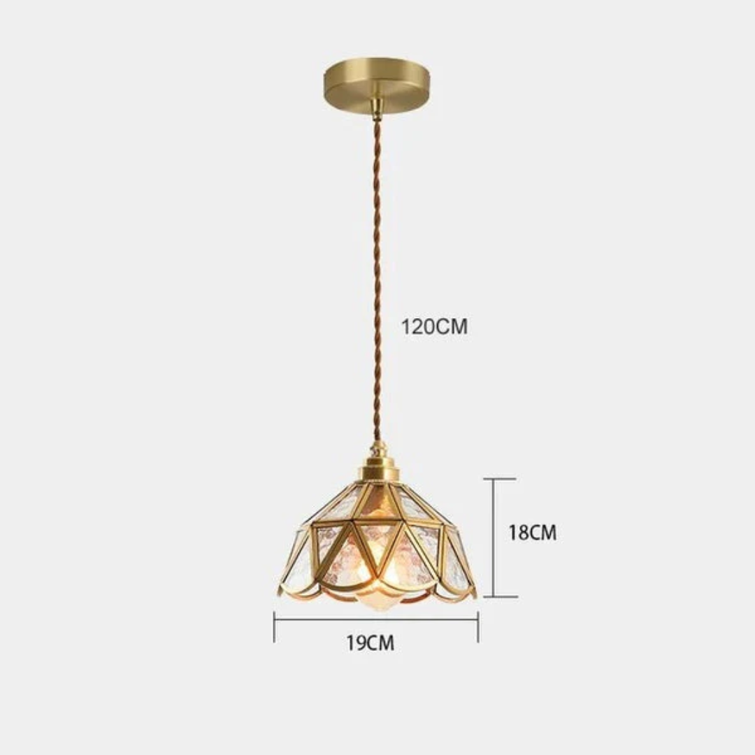 Brehn | Design Pendelleuchte Buntglas