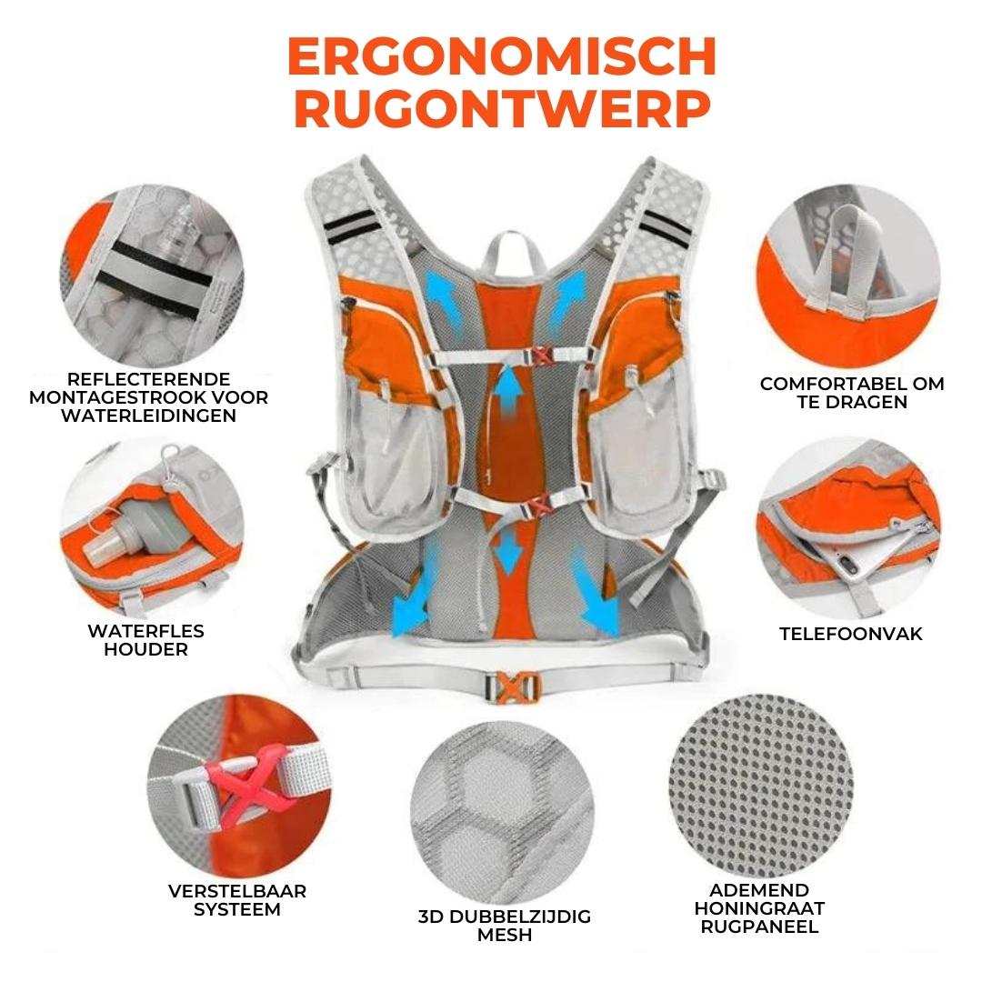 Brehn | TravelLite Rucksack - Ultraleichtes Hydration mit integriertem Wassertank
