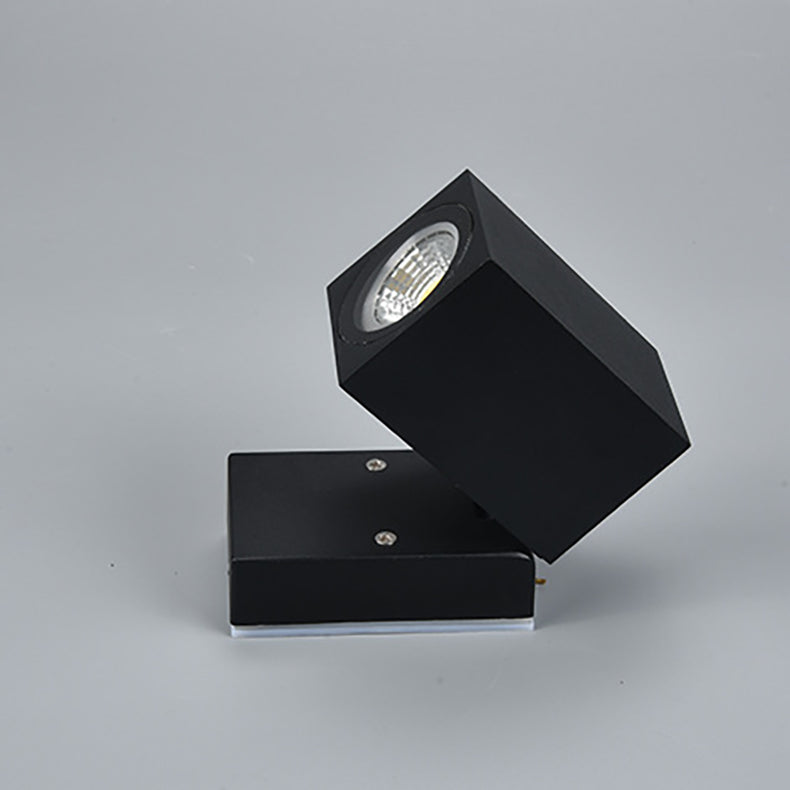 Moderne Einfachheit Wasserdichte Einstellbare Winkel Quadratische Aluminium LED Wandlampe Für Außenpatio | Brehn