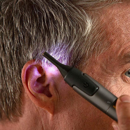 Brehn | Ultradünner Präzisionstrimmer | Mikro-Oszillations-Klingen | Titan-Edelstahl-Technologie | Integrierte LED-Ausleuchtung | Ergonomisches Design