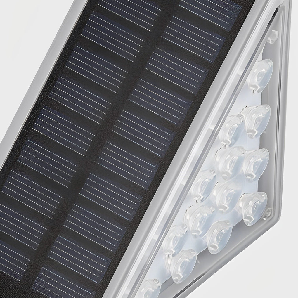 Dreieckige, intelligente, wasserdichte LED-Solar-Außenstufenbeleuchtung