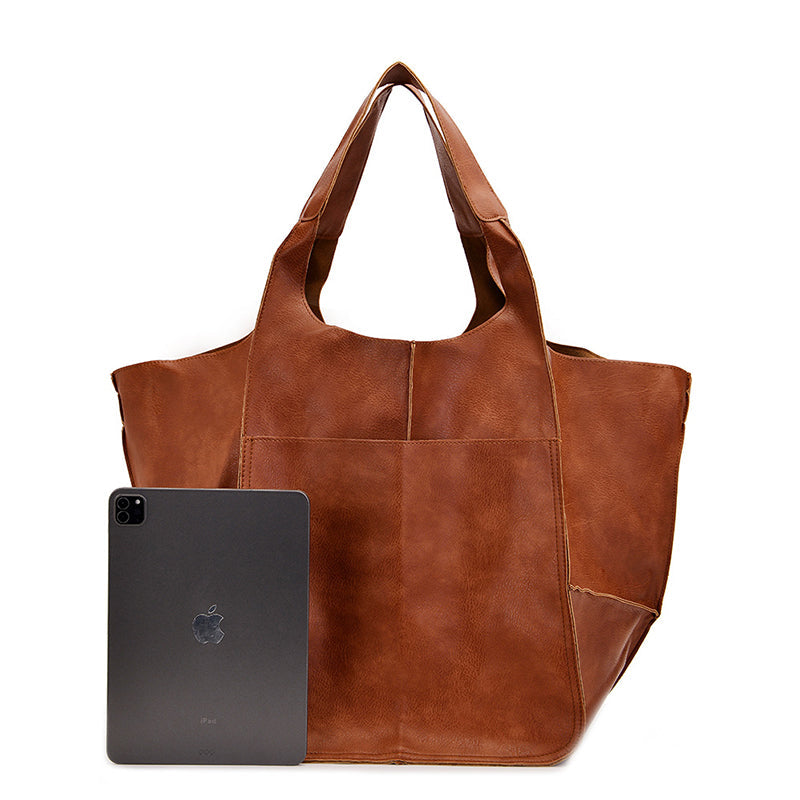 Übergroße Leder-Wochenendtaschen