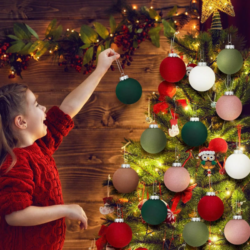 Brehn | Samt Weihnachtsornamente. 12 Stück