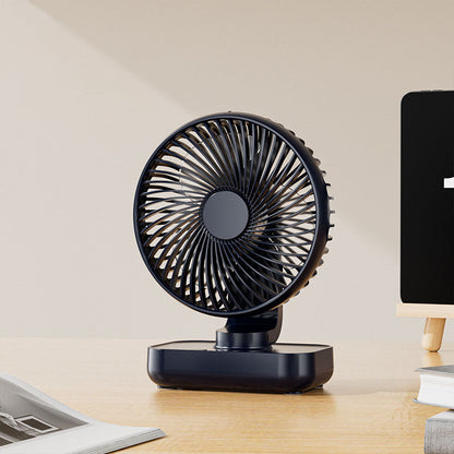 Tragbarer wiederaufladbarer USB-Schreibtischventilator mit 4 Geschwindigkeiten | Brehn