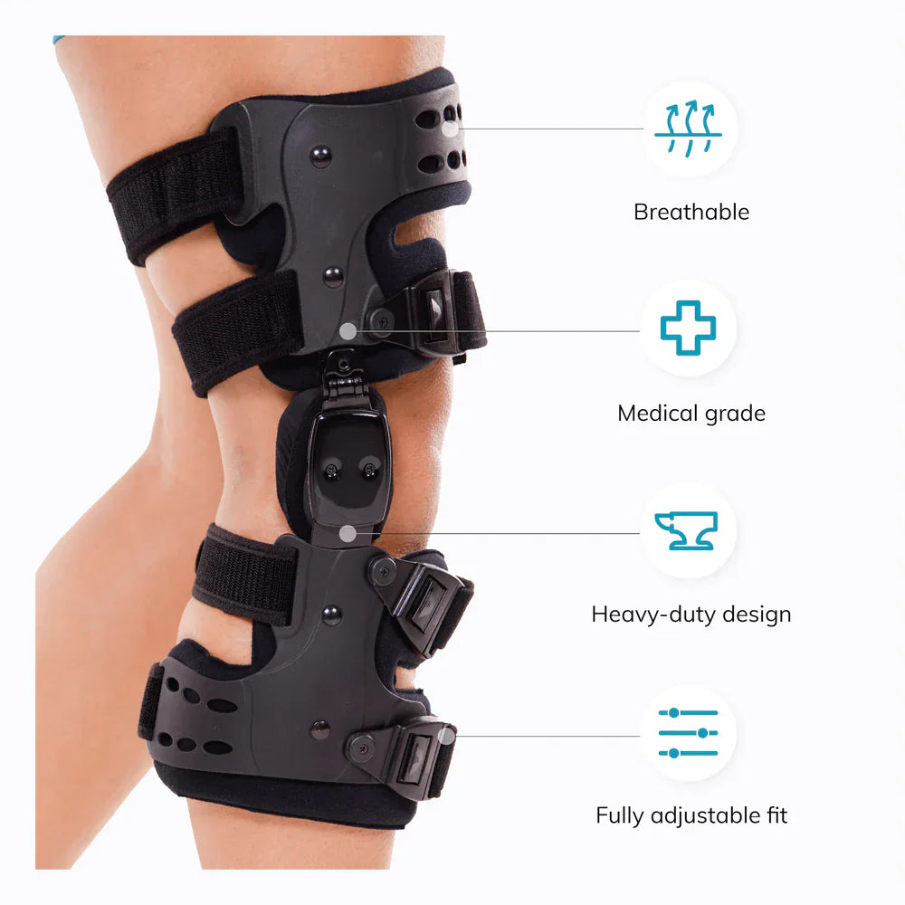 Arthrose Linderung Kniebandage | Mediale und laterale OA Unterstützung bei Knochen-auf-Knochen Arthritis Schmerzen