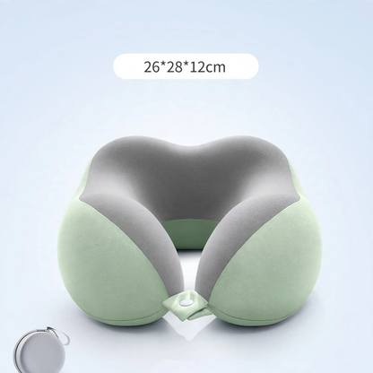 Memory-Foam U-Kissen mit 360°-Nackenstütze