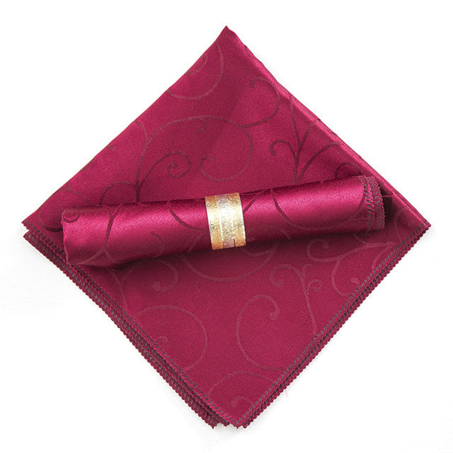 10 Stück Polyester Jacquard Tischservietten Dinner Servietten Taschentücher | Brehn