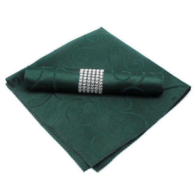 10 Stück Polyester Jacquard Tischservietten Dinner Servietten Taschentücher | Brehn