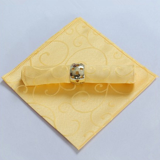 10 Stück Polyester Jacquard Tischservietten Dinner Servietten Taschentücher | Brehn