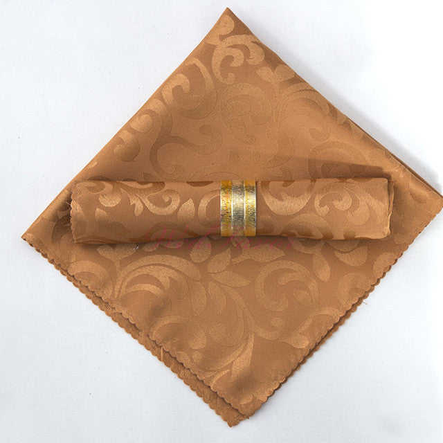 10 Stück Polyester Jacquard Tischservietten Dinner Servietten Taschentücher | Brehn