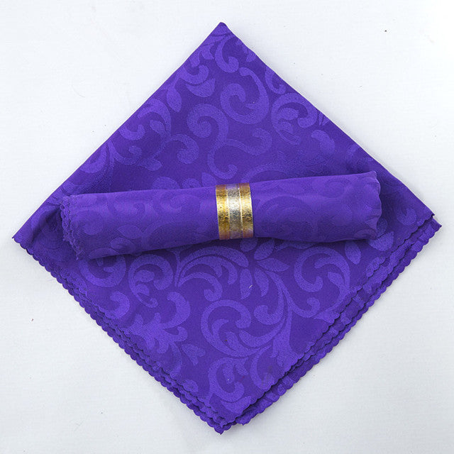 10 Stück Polyester Jacquard Tischservietten Dinner Servietten Taschentücher | Brehn