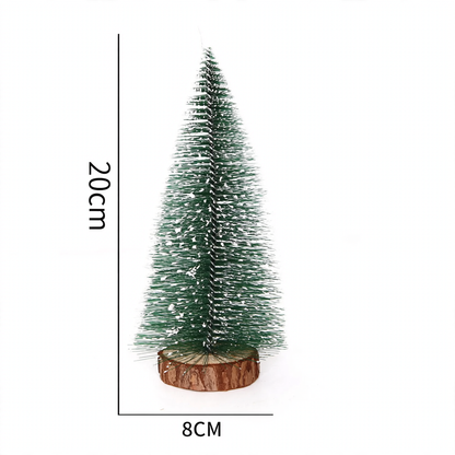 Mini-Weihnachtsbaum aus Kiefernnadeln mit Kunstschnee, 40 cm