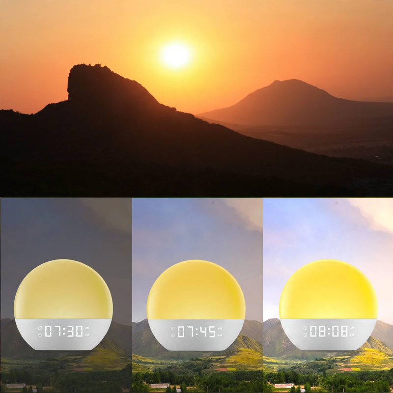 LED-Wecklicht mit Sonnenaufgangssimulation und Weißem Rauschen