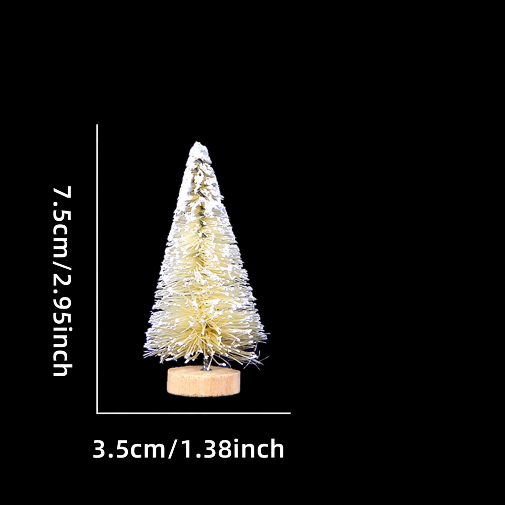 Miniatur-Weihnachtsbäume aus Sisal