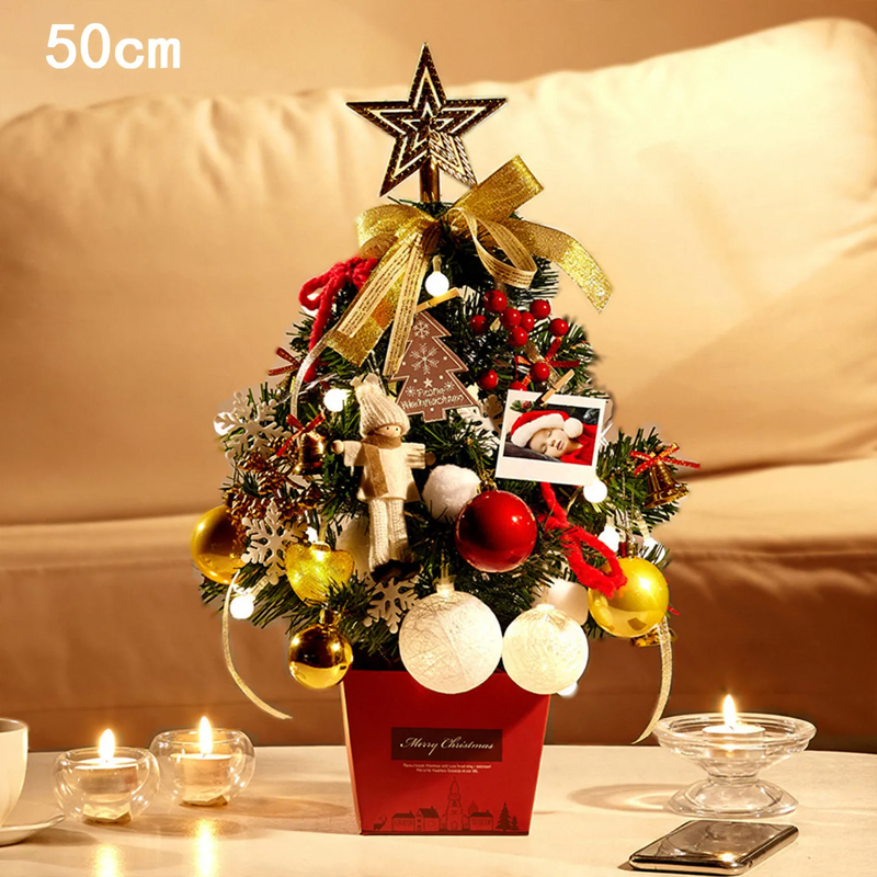 Mini-Weihnachtsbaum für den Tisch, 50 cm, inklusive Beleuchtung