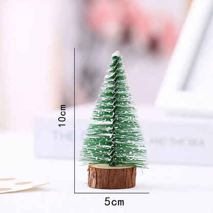 Mini-Weihnachtsbaum, Tischdekoration mit Schnee-Effekt