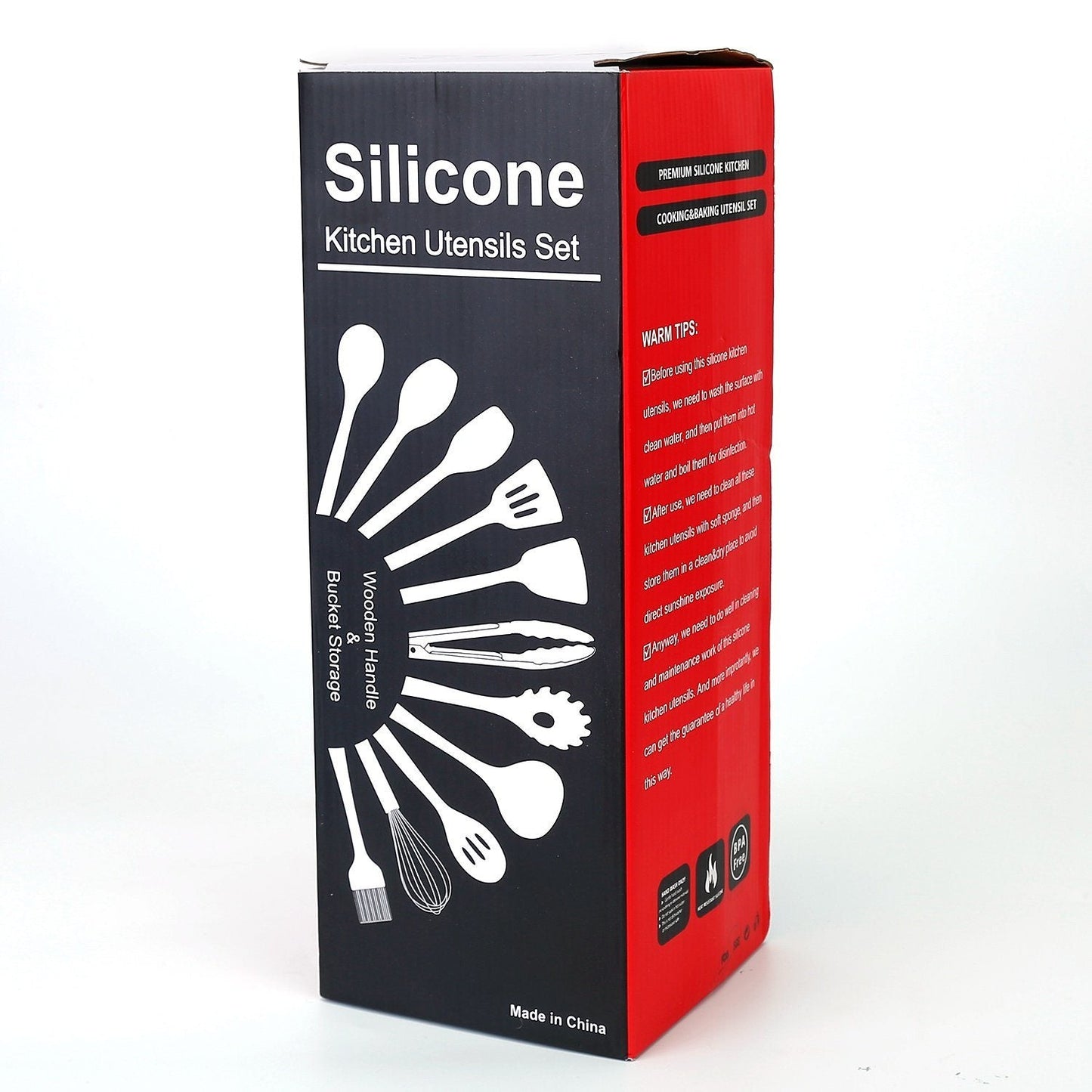 11-teiliges Silikon-Kochgeschirr-Set