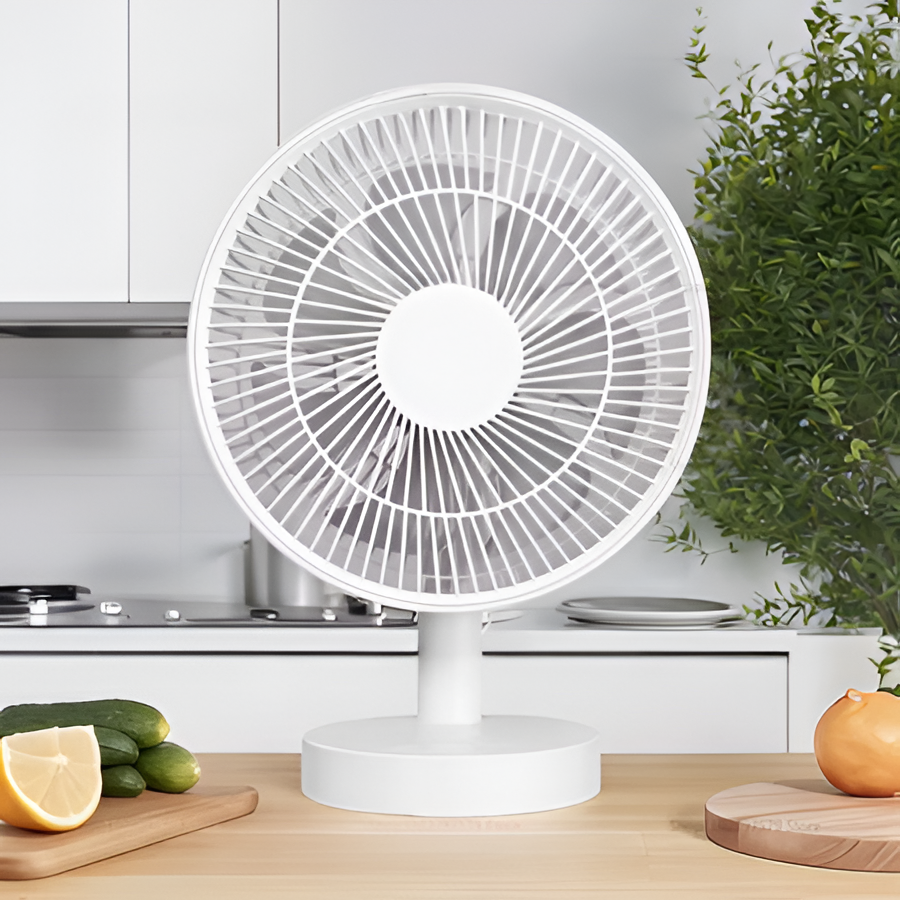 USB Schreibtisch Oscillating Fan mit verstellbarem Kopf und kraftvollem Luftstrom | Brehn