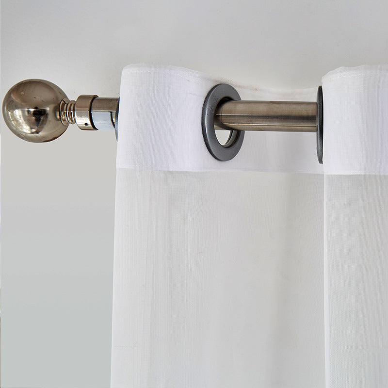 Transparenter Voile-Gardinenvorhang mit besticktem Goldrankenmuster Brehn