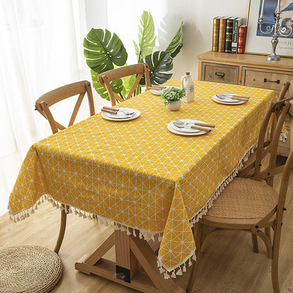 Elegante dekorative Tischdecke
