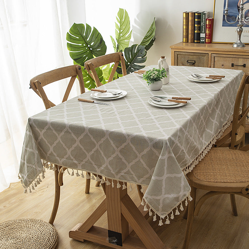 Elegante dekorative Tischdecke