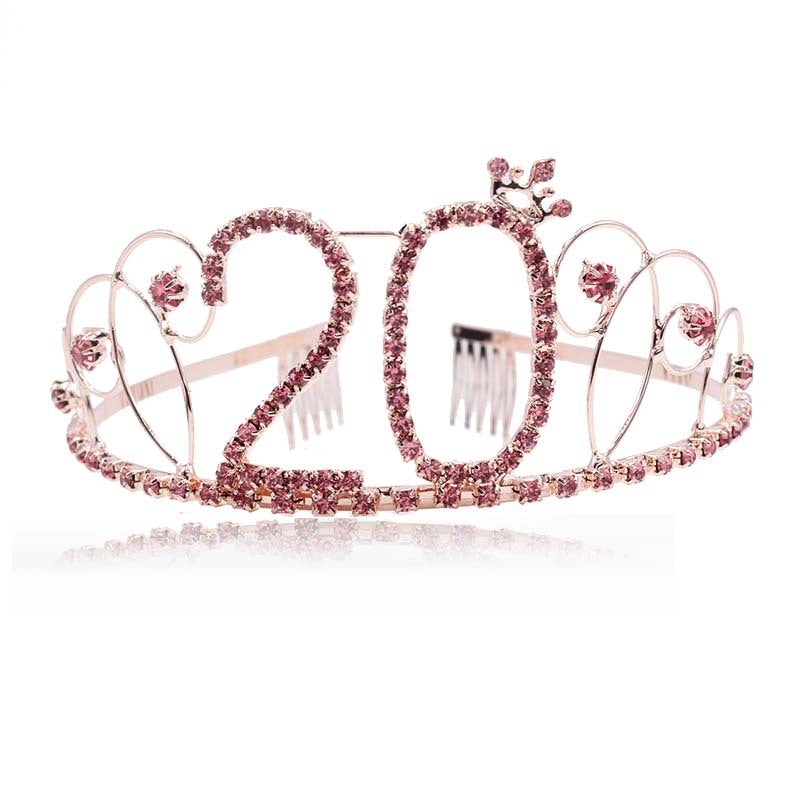 Damen Glitzernde Tiara für den 16. Geburtstag Brehn
