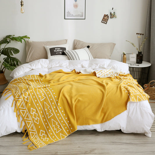 Damen Gemütliche Strickdecke mit modernen Mustern Brehn