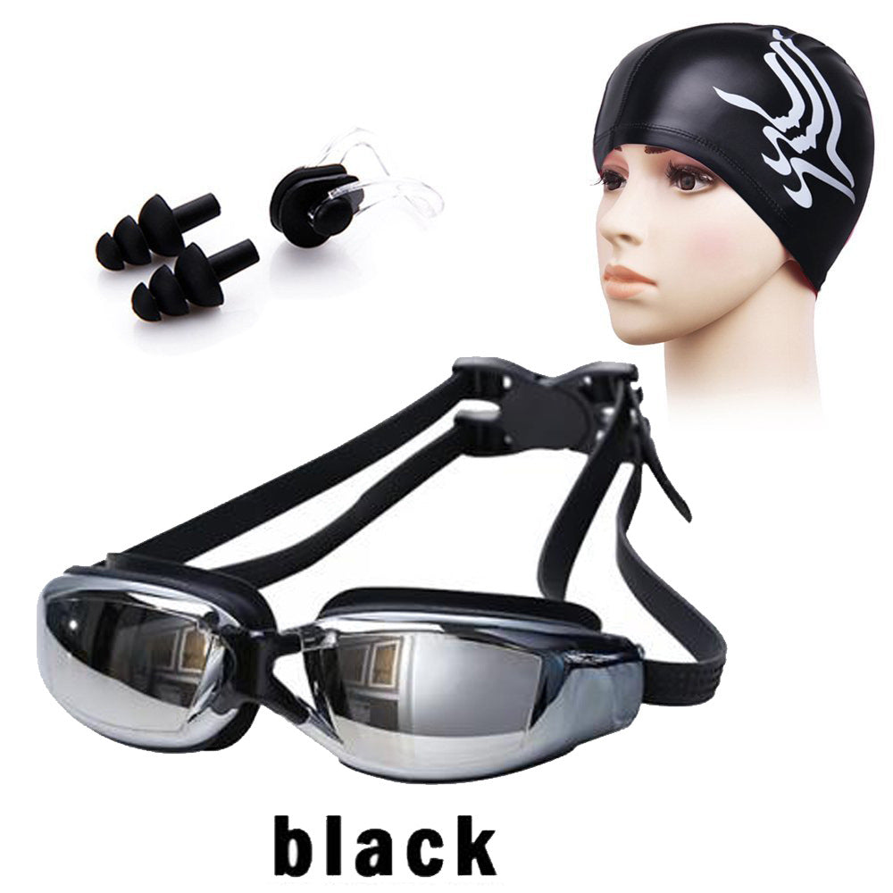 Schwimmset mit Ergonomischer Schwimmbrille und Bequemer Kappe Brehn