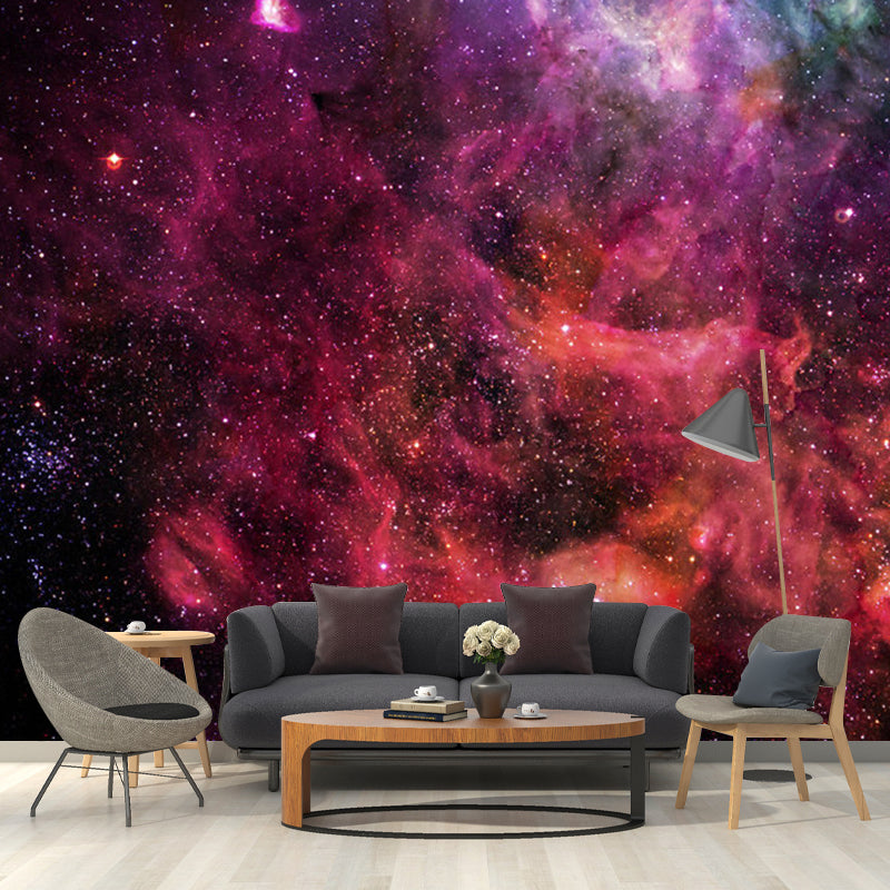 Brehn | Paarse und Rosa Simplicity Wand Vollständige Größe Galaxy Wanddekoration für Decke, Anpassbare Größe Verfügbar
