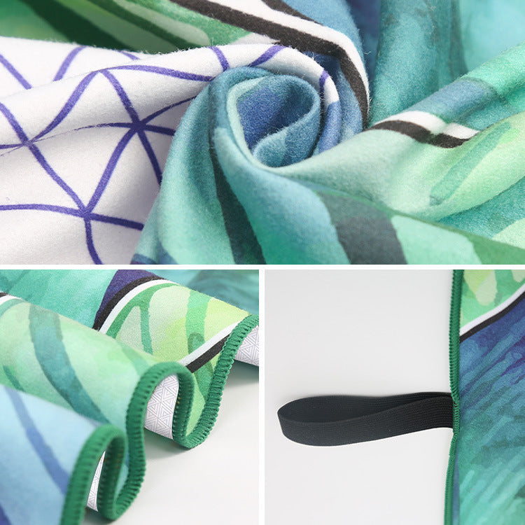 Strandtuch mit modernem Blatt- und geometrischem Design Brehn