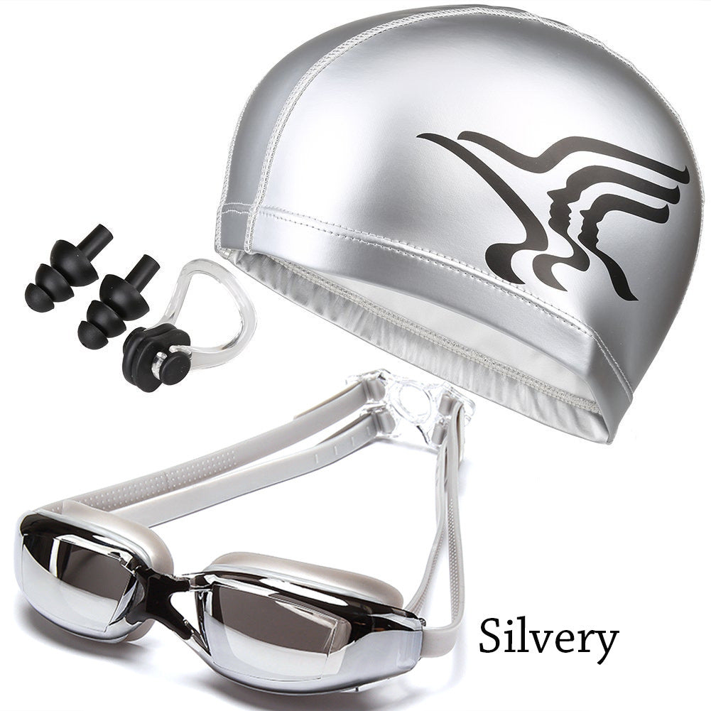 Schwimmset mit Ergonomischer Schwimmbrille und Bequemer Kappe Brehn