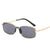 Stilvolle Anguläre Rechteck-Sonnenbrille Brehn