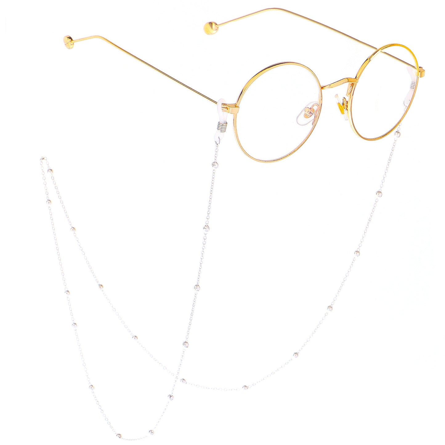 Elegante Brillen Kette mit dekorativen Perlen Brehn